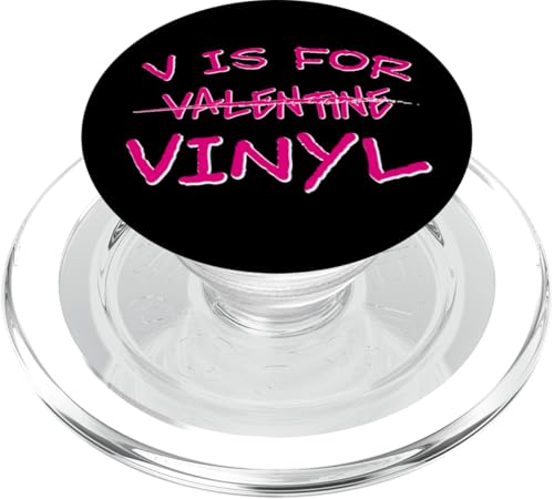 V Is for Vinyl Anti Valentine's Day Single Loner Sport Vinyl PopSockets PopGrip für MagSafe von Jimbeels