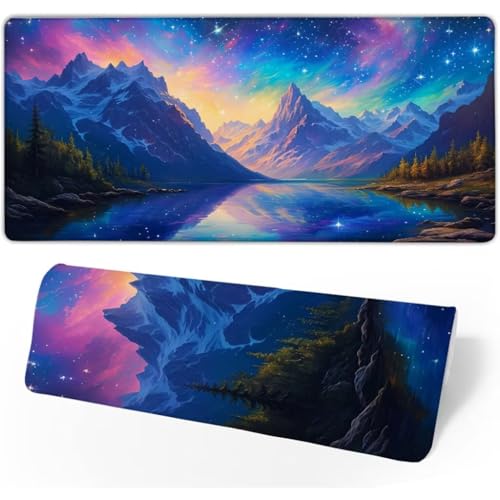 Gaming Mauspad Bunt Mauspad Groß,Schreibtischunterlage Sternenhimmel Mousepad XXL 600x300x3mm,Mouse Pad Rutschfest & Wasserdicht Verbessert Präzision und Geschwindigkeit,Gaming-Mauspads für PC JC-422 von Jinycoon