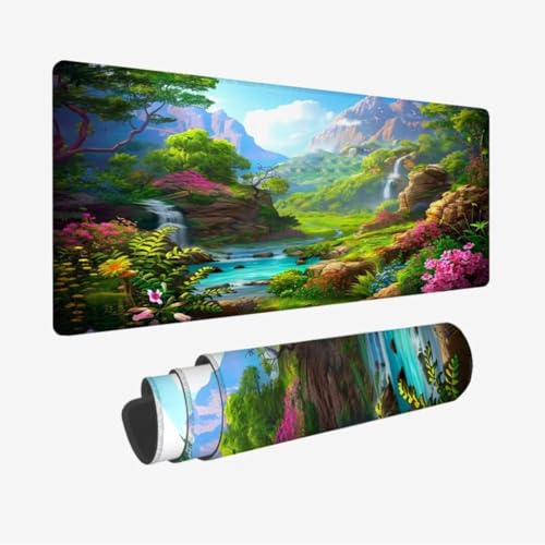 Groß Gaming Mauspad XXL 1600x800x3mm,Mauspad Berg Mousepad,Schreibtischunterlage Anlage Mousepad Gaming,Verbessert Präzision und Geschwindigkeit,Wasserdicht und Rutschfest,Weihnachten Geschenke JC-166 von Jinycoon