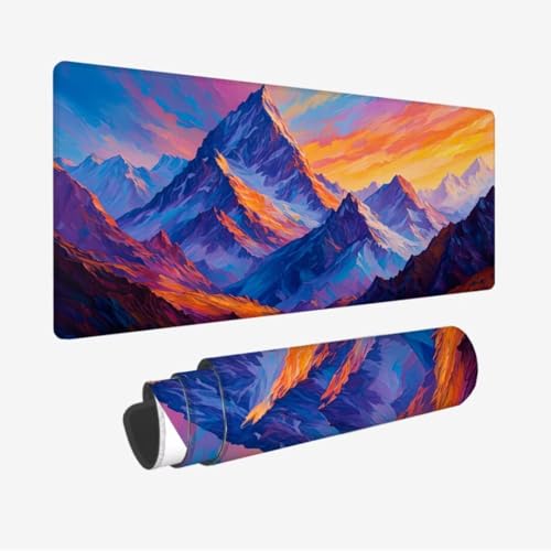 Groß Gaming Mauspad XXL 1600x800x3mm,Mauspad Grau Mousepad,Schreibtischunterlage Berg Mousepad Gaming,Verbessert Präzision und Geschwindigkeit,Wasserdicht und rutschfest,Weihnachten Geschenke JC-48 von Jinycoon