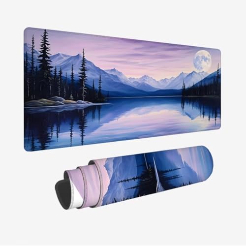 Groß Gaming Mauspad XXL 1600x800x3mm,Mauspad Lila Mousepad,Schreibtischunterlage Himmel Mousepad Gaming,Verbessert Präzision und Geschwindigkeit,Wasserdicht und rutschfest,Weihnachten Geschenke JC-18 von Jinycoon