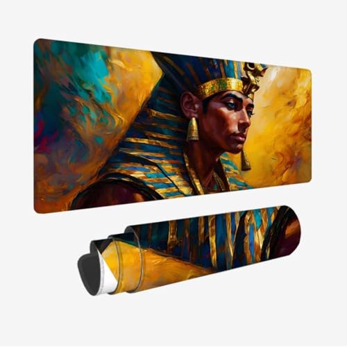 Mauspad Indien XXL 1200x600x3mm,Mousepad Mann Schreibtischunterlage,Wasserdicht Gaming Mauspad,Rutschfeste Gummibasis Mouse Pad,Vernähte Kanten Desk Mat,Mauspads für PC,Laptop,Mädchen Geschenke JC-281 von Jinycoon