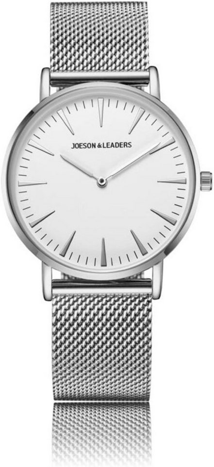 Joeson Leaders Fur Damen Analog Quarz mit Armband Watch, Elegante Edelstahl-⌚Minimalistisches Design & präzise Quarzbewegung von Joeson Leaders