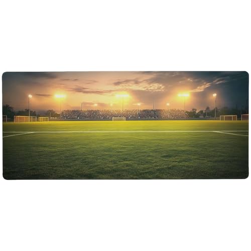 Leeres Fußballstadion-Schreibtisch-Mauspad für Gaming und Büro, großes Mauspad, Gaming, 80 x 30 cm, glatte, rutschfeste Oberfläche von Joitme