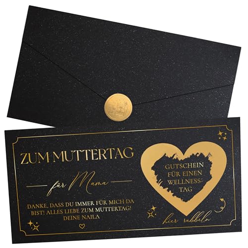 Joli Coon Personalisierte Geburtstagskarte Mama - personalisierte Muttertag Karte - Karte Mama Muttertag zum Rubbeln Schwarz Joli Coon Personalisierte Geburtstagskarte Mama - personalisierte Muttertag Karte - Karte Mama Muttertag zum Rubbeln Schwarz von Joli Coon