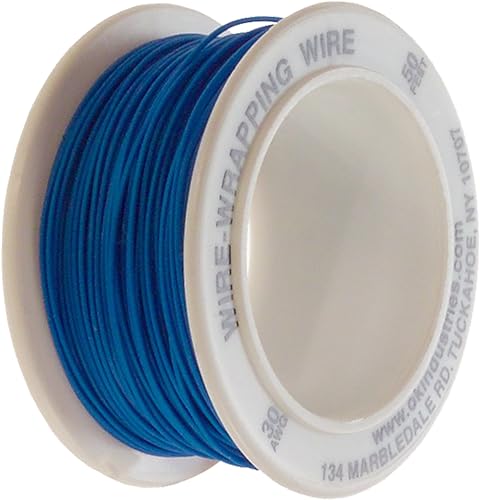 Jonard Tools R-30B-0050 Blaue isolierte Kynar-Kupferdrahtrolle, 30 AWG, 50 Fuß Länge von Jonard Tools