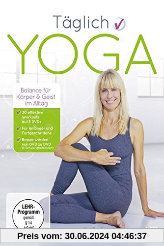 Täglich Yoga [3 DVDs] von Jonas Asmelash