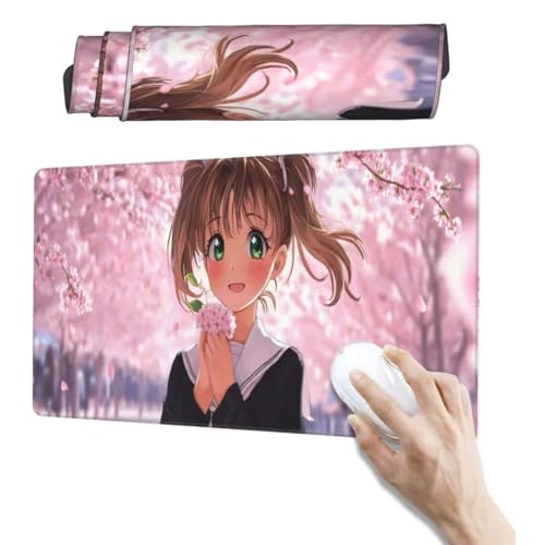 Anime Mauspad 1200 x 600mm, Mousepad XXL Schreibtischunterlage Niedlich Mouse Pad, Wasserdicht Rutschfest Gaming Mauspad, Verbessert Präzision und Geschwindigkeit, Mauspads für Pc Gaming Zubehör qw42 von Jonceen