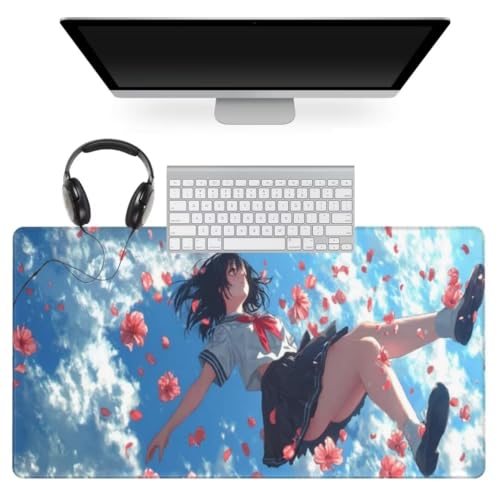 Anime Mauspad 1600 x 800mm, Mousepad XXL Schreibtischunterlage Prinzessin Mouse Pad, Wasserdicht und Rutschfest Gaming Mauspad, Verbessert Präzision, Gaming-Mauspads für Pc und Gaming Zubehör qw564 von Jonceen