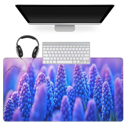 Lila Mauspad 600 x 300mm,Mousepad XXL Schreibtischunterlage Lavendel Mouse Pad,Wasserdicht und Rutschfest Gaming Mauspad,Verbessert Präzision und Geschwindigkeit,Mauspads für Pc Gaming Zubehör qw614 von Jonceen