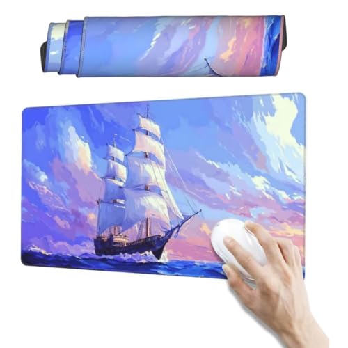 Meer Mauspad 1000 x 500mm, Mousepad XXL Schreibtischunterlage Landschaft Mouse Pad, Wasserdicht und Rutschfest Gaming Mauspad, Verbessert Präzision, Gaming-Mauspads für Pc und Gaming Zubehör qw323 von Jonceen