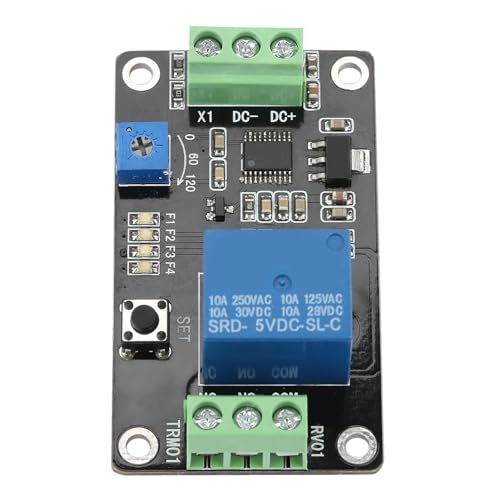 12-V-Relais, Zeitverzögerungsrelais DC Talk Super 555 Timer DC 5 V mit Einstellbarer Zeitschaltuhr für Smart Home, Automatische Steuerung (DC5V) von Jonlaki