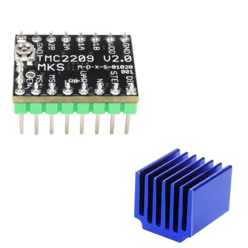 Joskeijky Für MKS TMC2209 Schrittmotortreiber StepStick 3D-Druckerteile 2.0A UART Ultra Silent für TMC2208 von Joskeijky