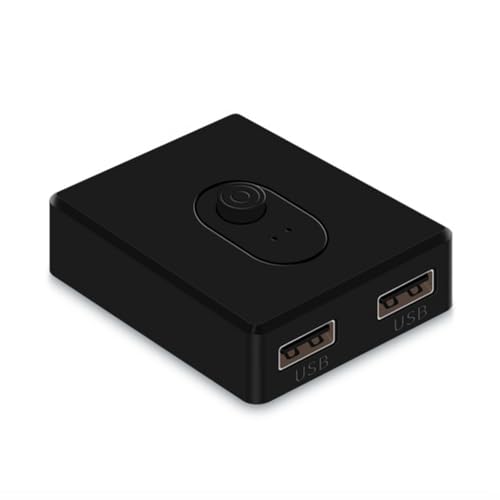 Joskeijky USB 3.0 KVM-Switch, USB-Splitter, Gemeinsamer Controller für Laptop, Computer, Drucker, Tastatur, Maus, ABS, B von Joskeijky