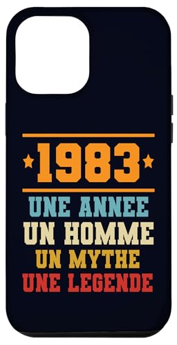 Hülle für iPhone 13 Pro Max Idee Anniversaire Cadeau Design Drole Homme 1983 von Joyeux anniversaire les amis