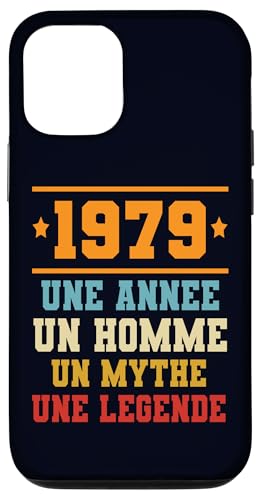 Hülle für iPhone 14 Idee Anniversaire Cadeau Design Drole Homme 1979 von Joyeux anniversaire les amis