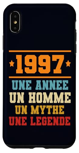 Hülle für iPhone XS Max Idee Anniversaire Cadeau Design Drole Homme 1997 von Joyeux anniversaire les amis