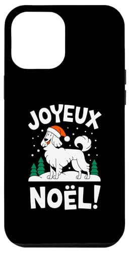 Hülle für iPhone 12 Pro Max Borsoi Dog Joyeux Noël Christmas von JoyeuxDogAxis