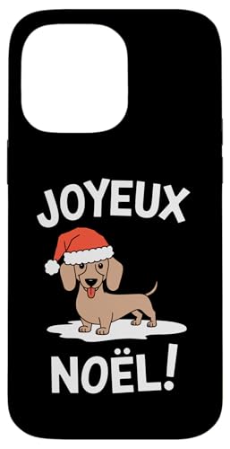 Hülle für iPhone 14 Pro Max Dackel Hund Joyeux Noël Christmas von JoyeuxDogAxis