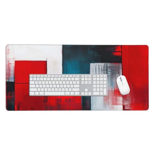 Gaming Mauspad, Mauspad XXL 800x400x 4mm Groß Mousepad Abstract Mauspad Gaming Zubehör mit Anti Rutsch Basis Mouse Pad Wasserdicht und Langlebig für Maus und Tastatur Decor Gaming Zubehör O-115 von Jpnca