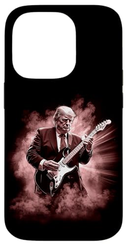 Donald Trump spielt Electric Rock Gitarre Hülle für iPhone 14 Pro von Jrrts Trump Designs