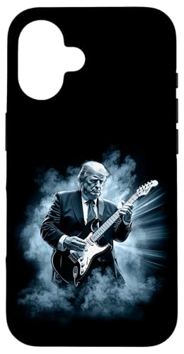 Donald Trump spielt Electric Rock Gitarre Hülle für iPhone 16 von Jrrts Trump Designs