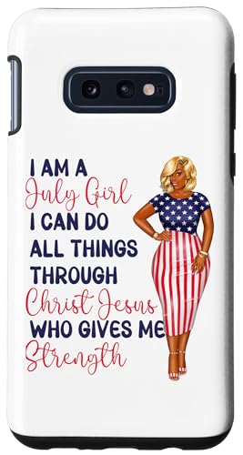 Hülle für Galaxy S10e Ich bin ein Juli-Mädchen, ich kann alles durch Christ Women tun von July Shopp
