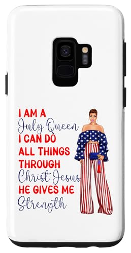 Hülle für Galaxy S9 Ich bin eine Julikönigin Ich kann alles durch Christ Women tun von July Shopp