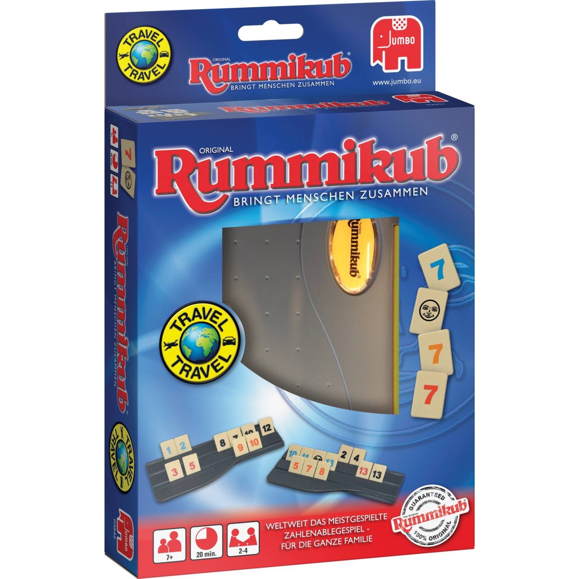 Original Rummikub Reise, Brettspiel von Jumbo