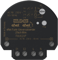 JUNG FM US 2 UP Smart-Home-Sender Kabellos Wand-montiert RF Wireless (FMUS2UP) von Jung