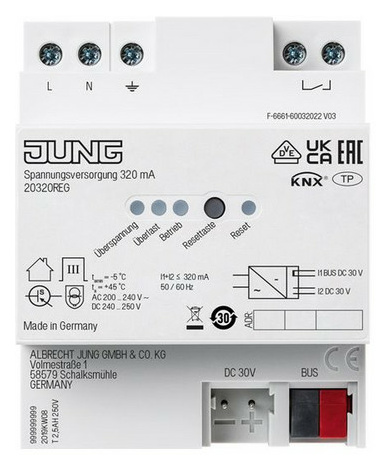 Jung 20320REG KNX Spannungsversorgung 320mA von Jung