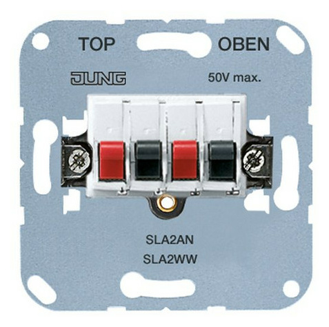 Jung SLA2WW Stereo-Lautsprecher-Anschlussdose von Jung