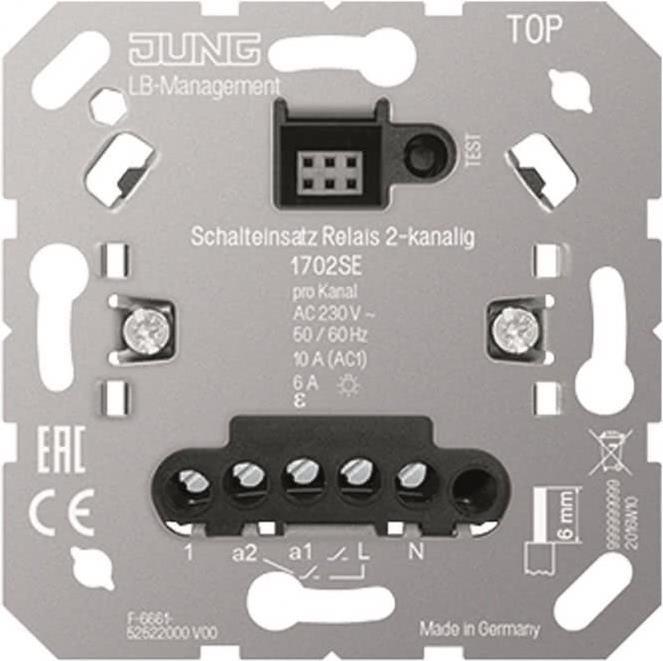 Jung Schalteinsatz Relais 2-kanalig 1702SE (1702SE) von Jung
