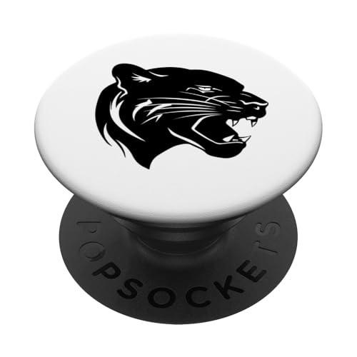 Panther-Illustration PopSockets Klebender PopGrip von Jungle Majesty Studio