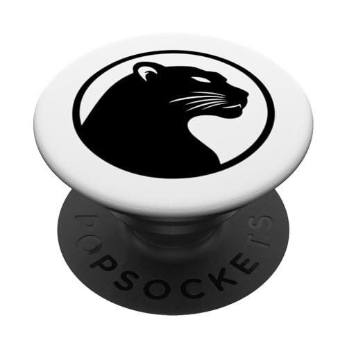 Panther-Illustration PopSockets Klebender PopGrip von Jungle Majesty Studio