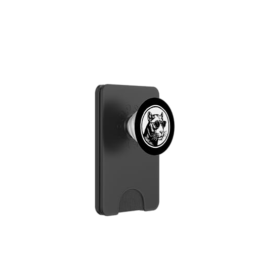 Panther-Illustration PopSockets PopWallet für MagSafe von Jungle Majesty Studio