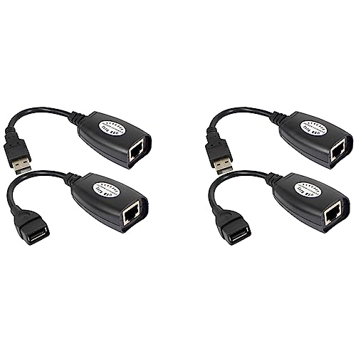 Junguluy 4X USB zu RJ45 RJ 45 LAN Kabel Verlängerung Adapter Extender USB zu Netzwerk Port Signal Verstärker von Junguluy