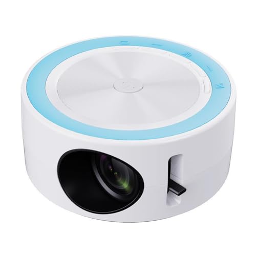 Junguluy G320 LED-Mini-Projektor, Video-Beamer, unterstützt 1080P USB-Synchronisationsbildschirm, Smartphone, Kinder, Heimkino, PK YT200, einfache Installation E von Junguluy