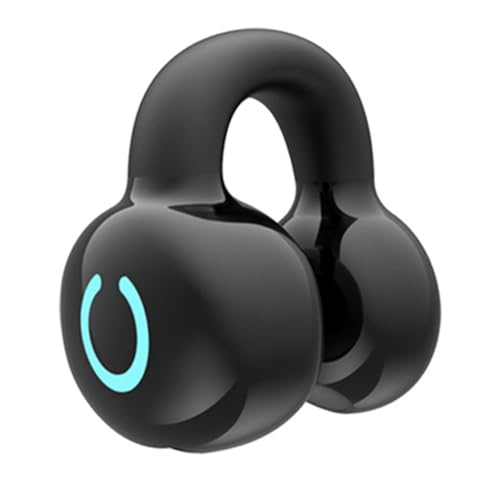 Junguluy Sport-Bluetooth-Headset, Ohrklemme, Stereo, ultra-lang, Standby-Mini-Headset, einfache Installation, einfach zu bedienen, Schwarz, Einzelpackung von Junguluy