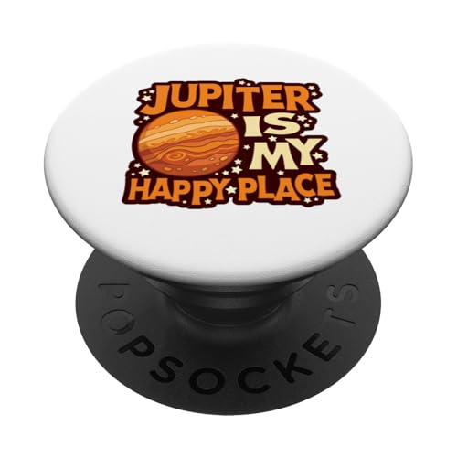 Jupiter ist mein glücklicher Ort PopSockets Klebender PopGrip von Jupiter Planet Gifts and Stuff