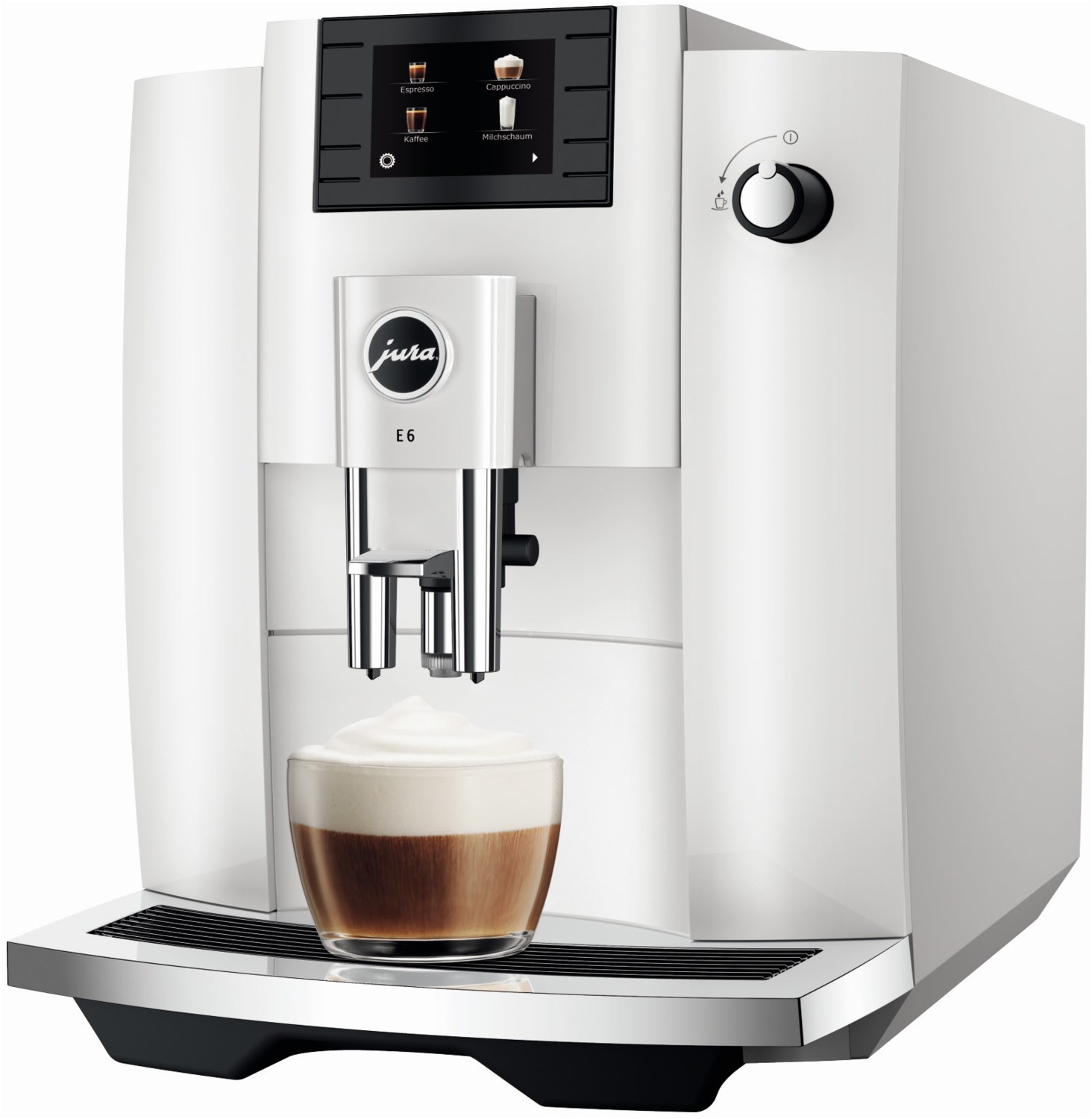 E6 Kaffee-Vollautomat Piano White (EC) von Jura