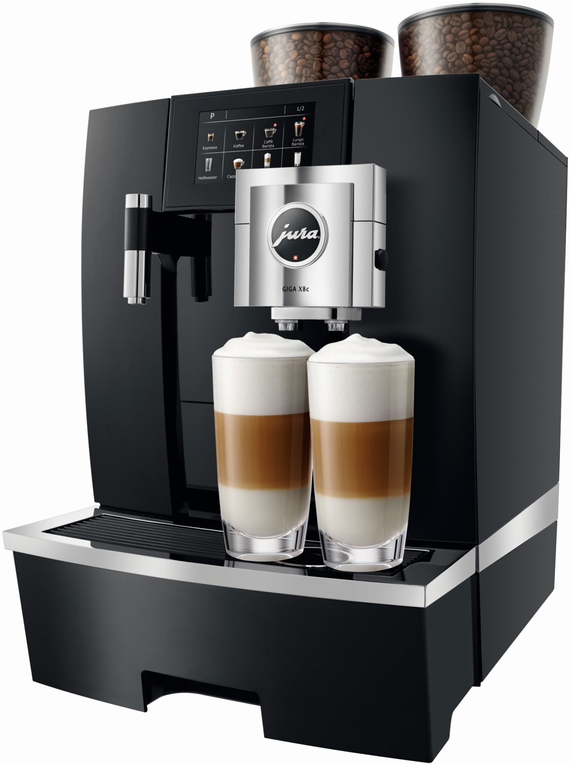 GIGA X8c Kaffee-Vollautomat Aluminium Schwarz von Jura