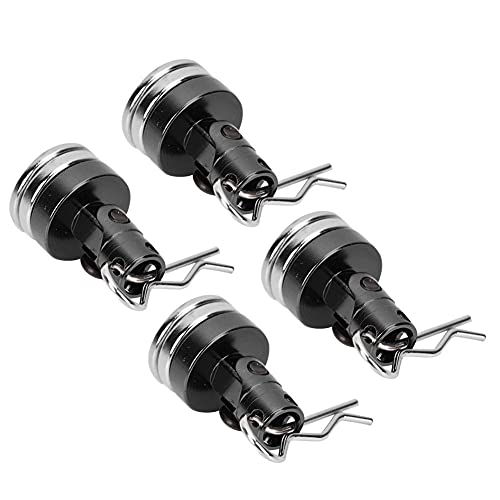 Magnetische, RC Auto 1/10 Magnetische, Aluminiumlegierung 4PCS Shell Column Magnetisches Spielzeug für SCX10 4WD HSP 1/10 RC Auto (Schwarz) von Juroupi