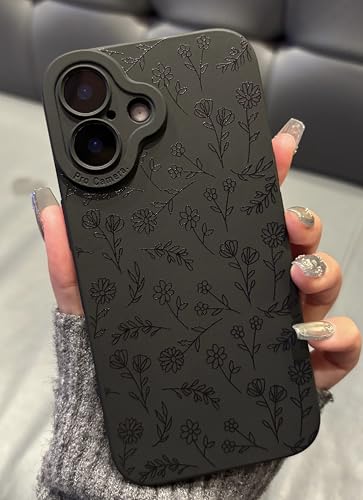 Jusnfu iPhone XR Hülle 6,1 Zoll 2018, Aesthetic Y2K Tiny Flower Print Handyhülle für Frauen Mädchen Männer, Silikon Slim Schutzhülle für iPhone XR, Tiny Blossom von Jusnfu