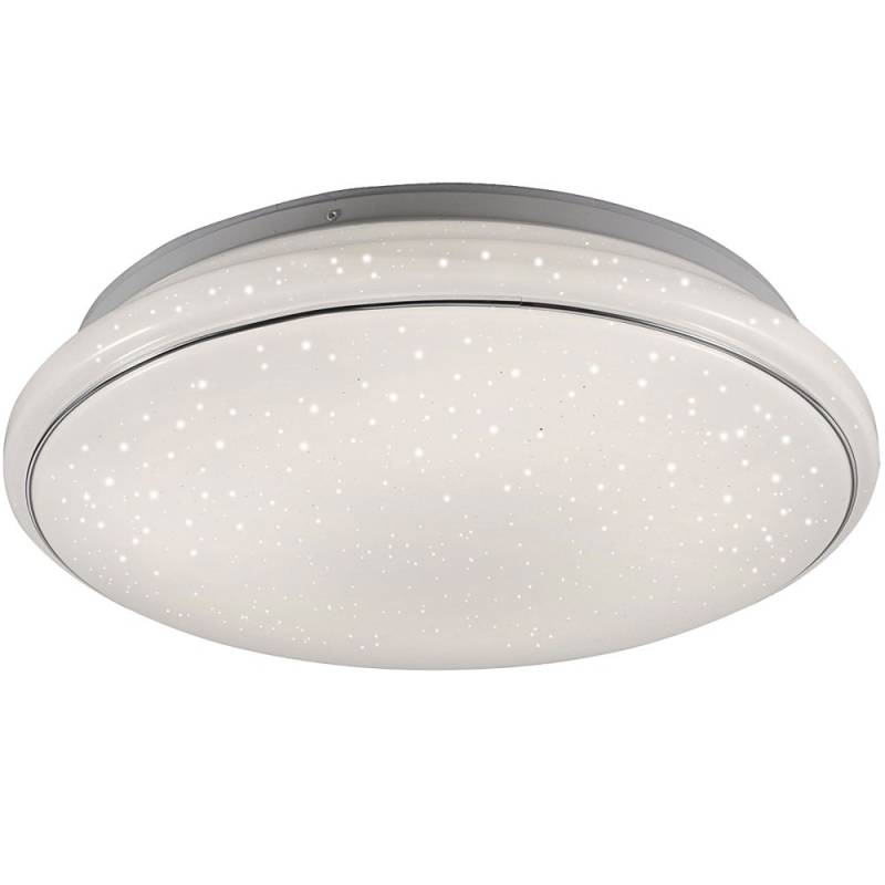 LED Deckenleuchte, silber weiß, Sternenhimmeleffekt, D 44 cm von Just Light