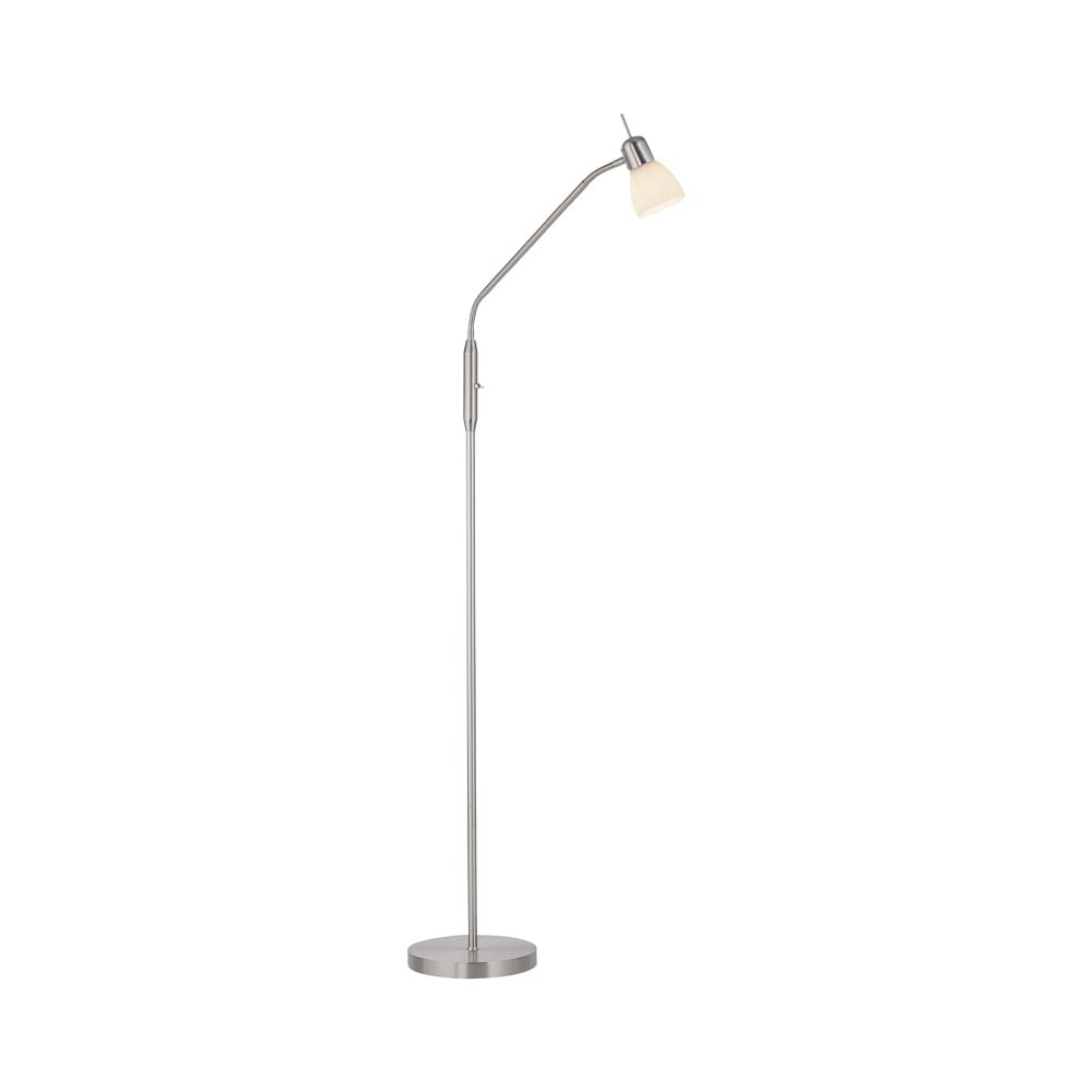 Stehleuchte, silber, verstellbar, 1 flammig, H 159,5 cm von Just Light