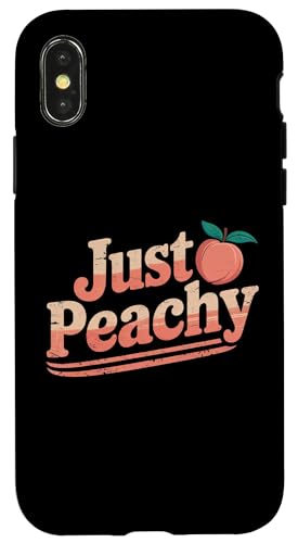 Peachy Vintage-Look für sommerliebende, pfirsichfarbene Mädchen Hülle für iPhone X/XS Peachy Vintage-Look für sommerliebende, pfirsichfarbene Mädchen Hülle für iPhone X/XS von Just Peachy