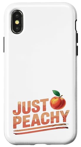 Peachy Vintage-Look für sommerliebende, pfirsichfarbene Mädchen Hülle für iPhone X/XS Peachy Vintage-Look für sommerliebende, pfirsichfarbene Mädchen Hülle für iPhone X/XS von Just Peachy