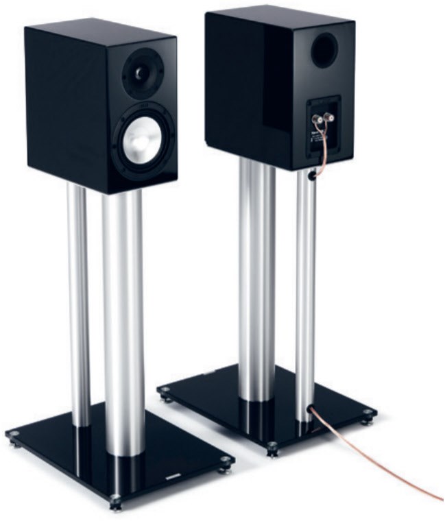 Stand LS600-BG /Paar Lautsprecherständer schwarzglas von Just by Spectral