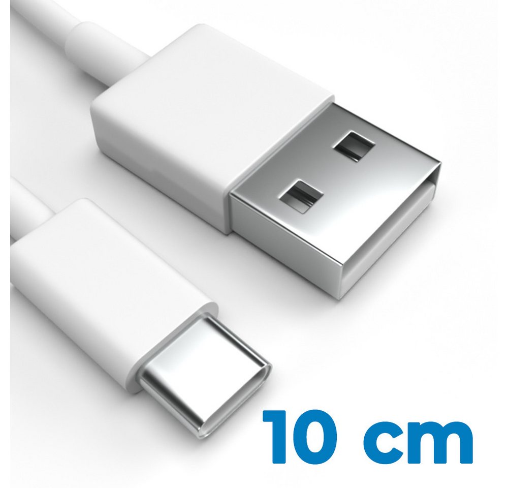 Justcom 10 Plus USB-Kabel, USB-C, USB-A (10 cm), Schnellladekabel, Datenkabel, Handy, Tablet von Justcom